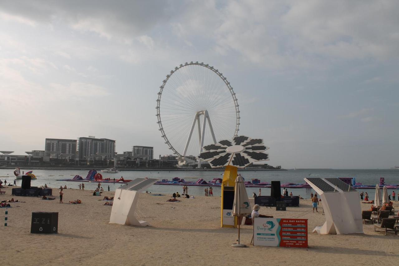 Newly Furnished One Bedroom Apartment Next To Metro & Beach In Marina Residence Dubai Eksteriør bilde